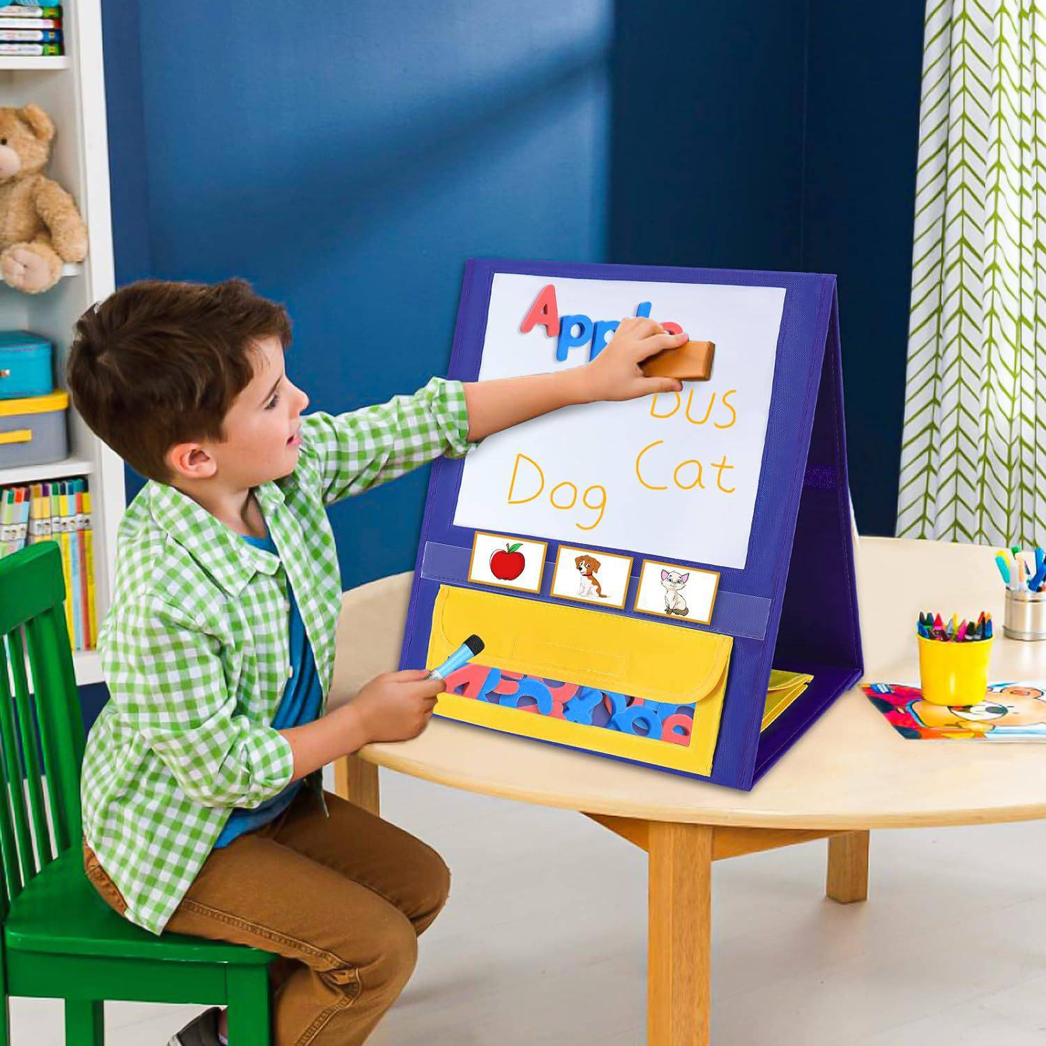 Magnetic Desktop Pocket Chart Stand 3
