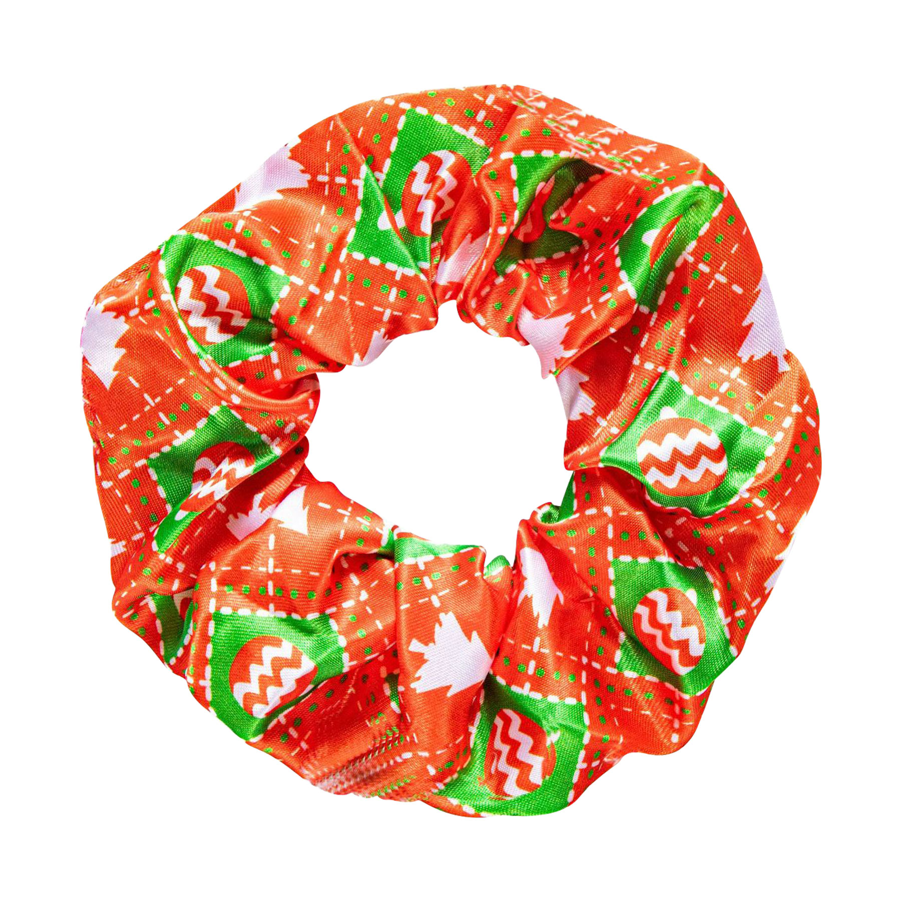 Full Color Printed Satin Silk Hair Scrunchies 26