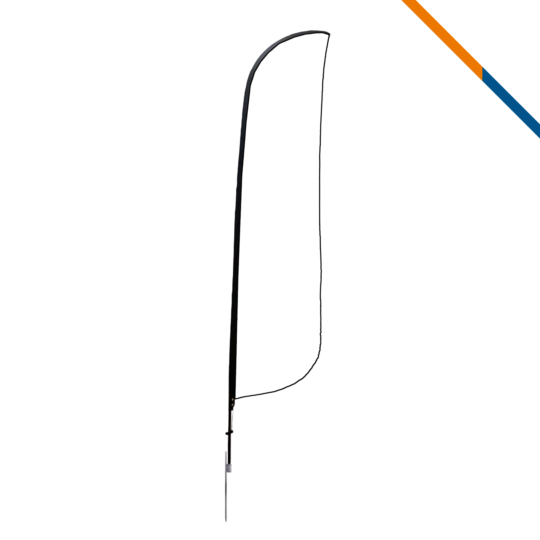 13' Pope Single-Sided Feather Flag 5