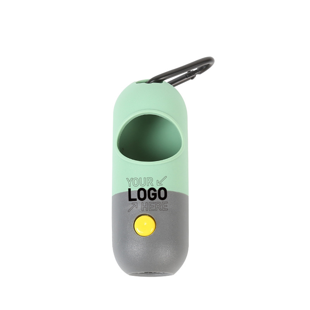 Dog Poop Bags Holder with LED Flashlight 4
