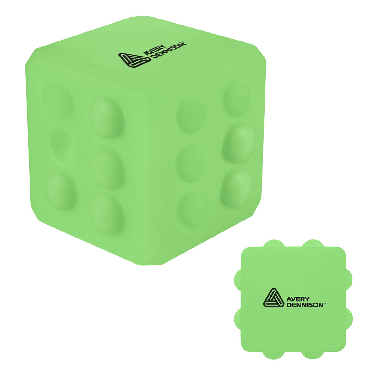 Glow in The Dark Square Push Pop Ball 3