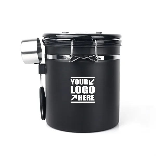 Airtight Stainless Kitchen Food Storage Container with Scoop