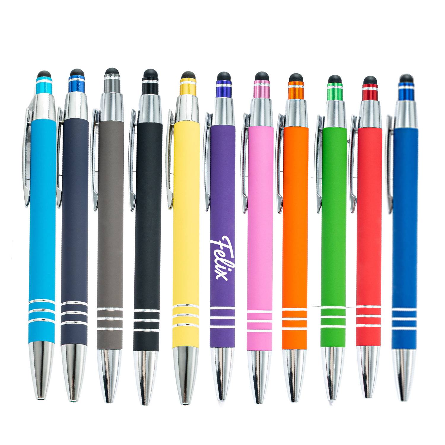 Soft-Touch Stylus Ballpoint Pen – Custom Logo Promo Gift