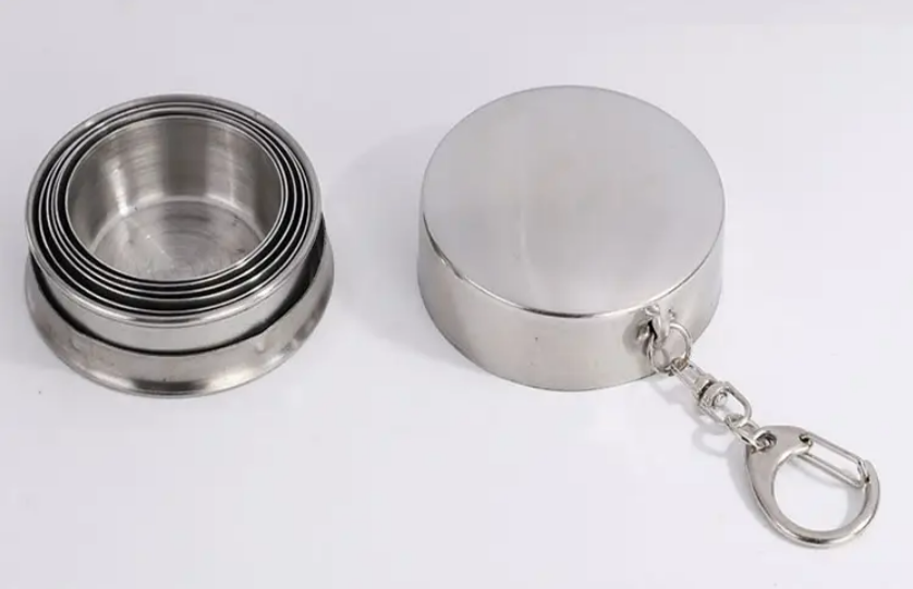 Stainless Steel Telescopic Camping Mug Folding Cup 5
