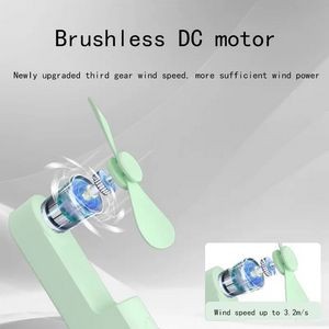 USB Rechargeable Foldable 3 In 1 Handheld Mini Fan 4