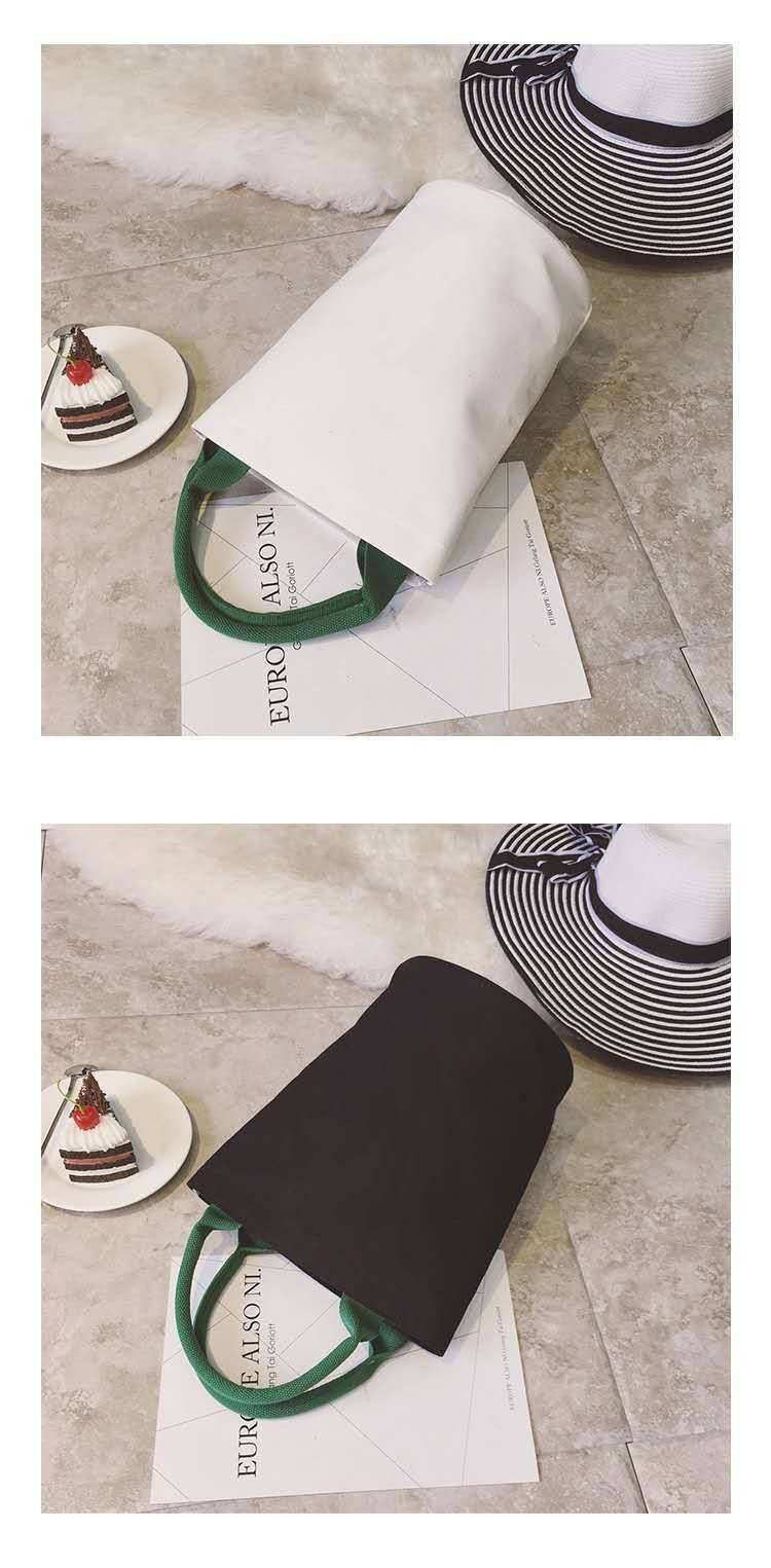 Tote Bag with Pocket Casual Bucket, custom tote bag with logo imprint 14