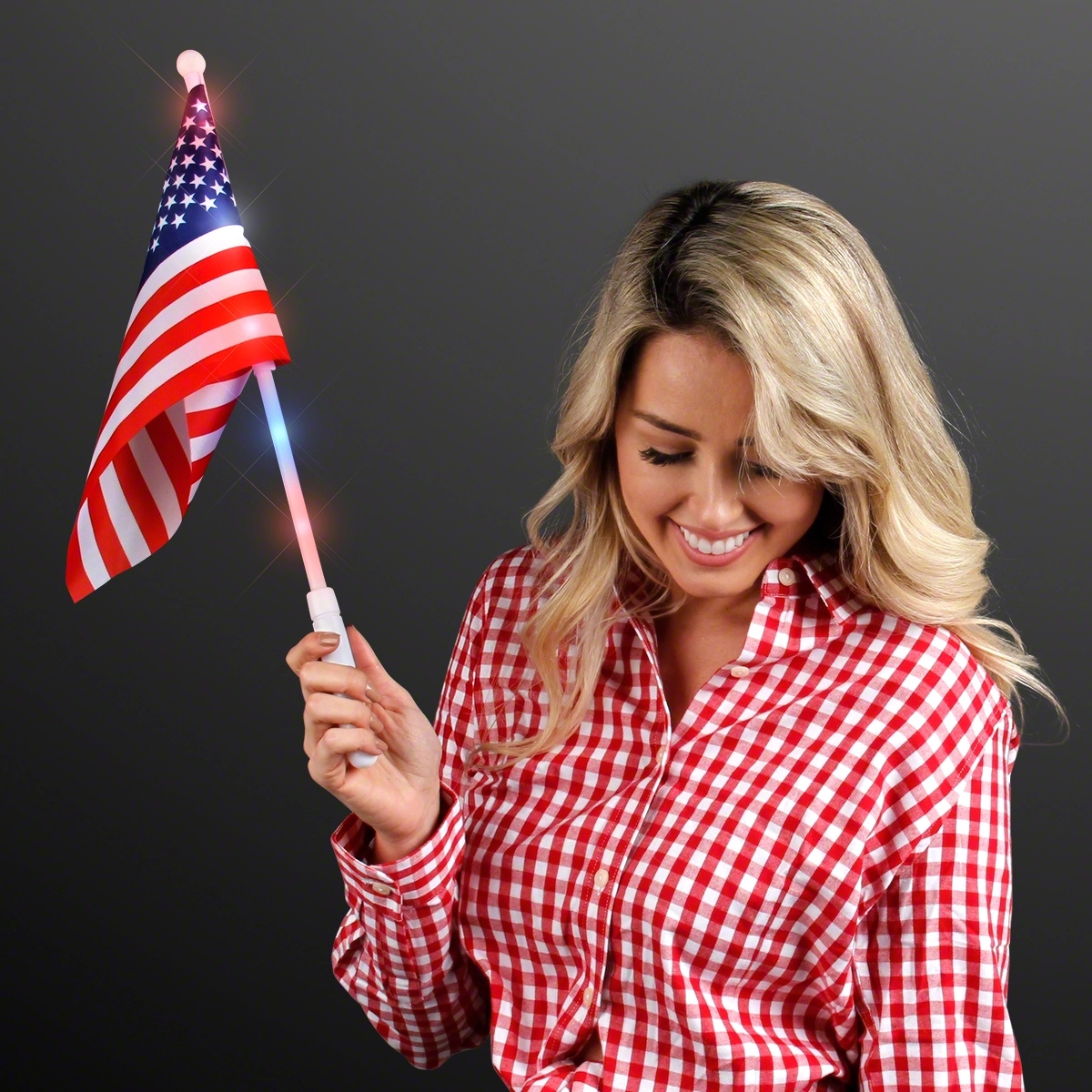 Light Up American Flags 2