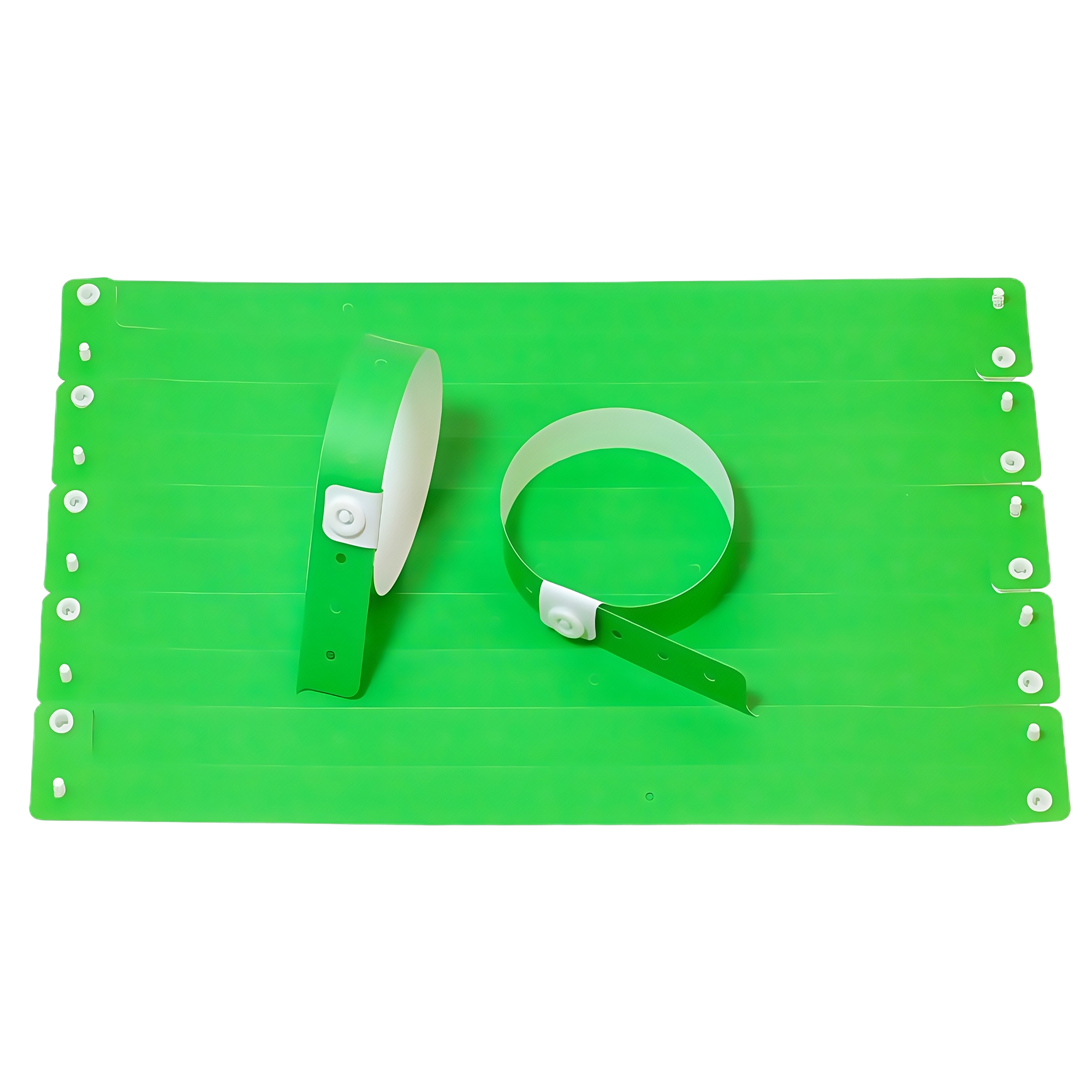 Disposable PVC Wristbands with Plastic Buckle for Kids Playground Waterproof Party Events ID 4