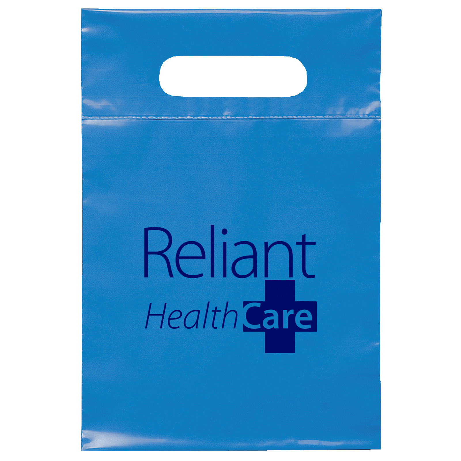 Die Cut Handle Bag - 7W x 10 1/2H - Flexo Ink Print 14