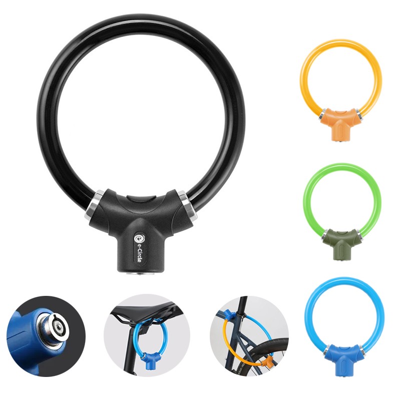 Simple Bicycle Ring Key Lock Anti-Theft Steel Cable 1