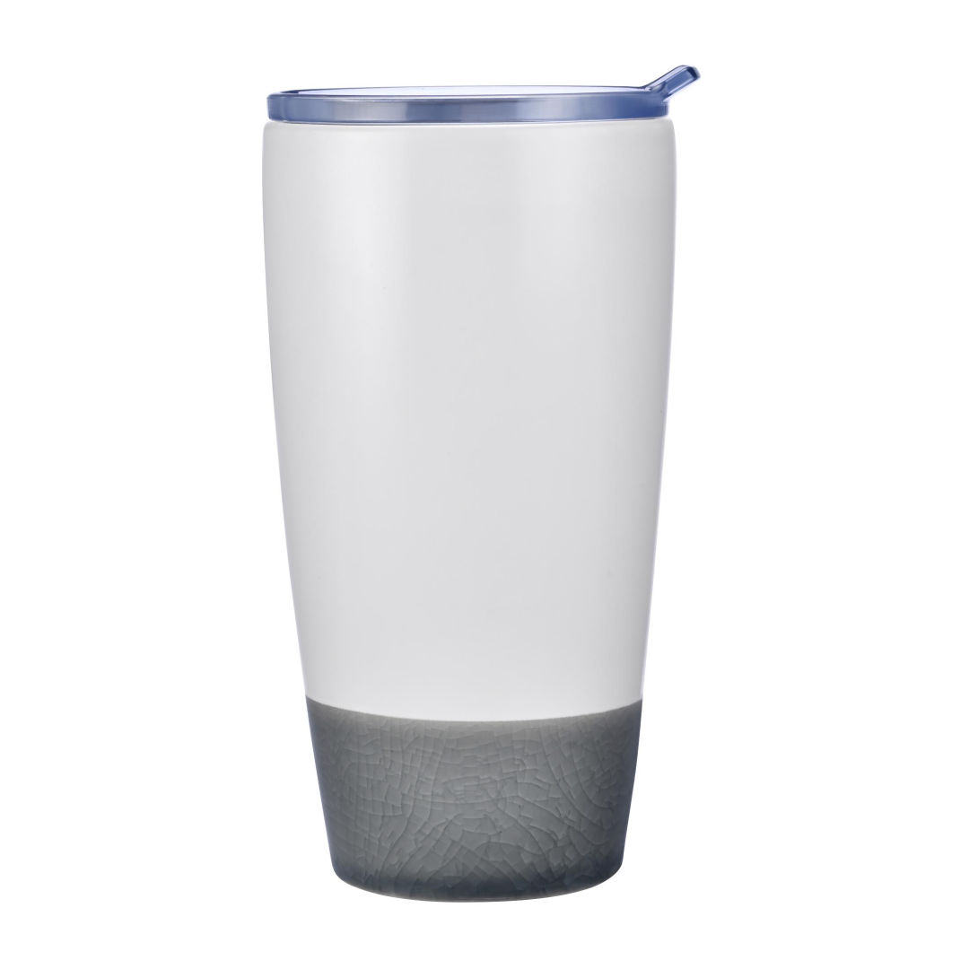 Celosia Double Wall Ceramic Tumbler w/Lid - 12oz 6
