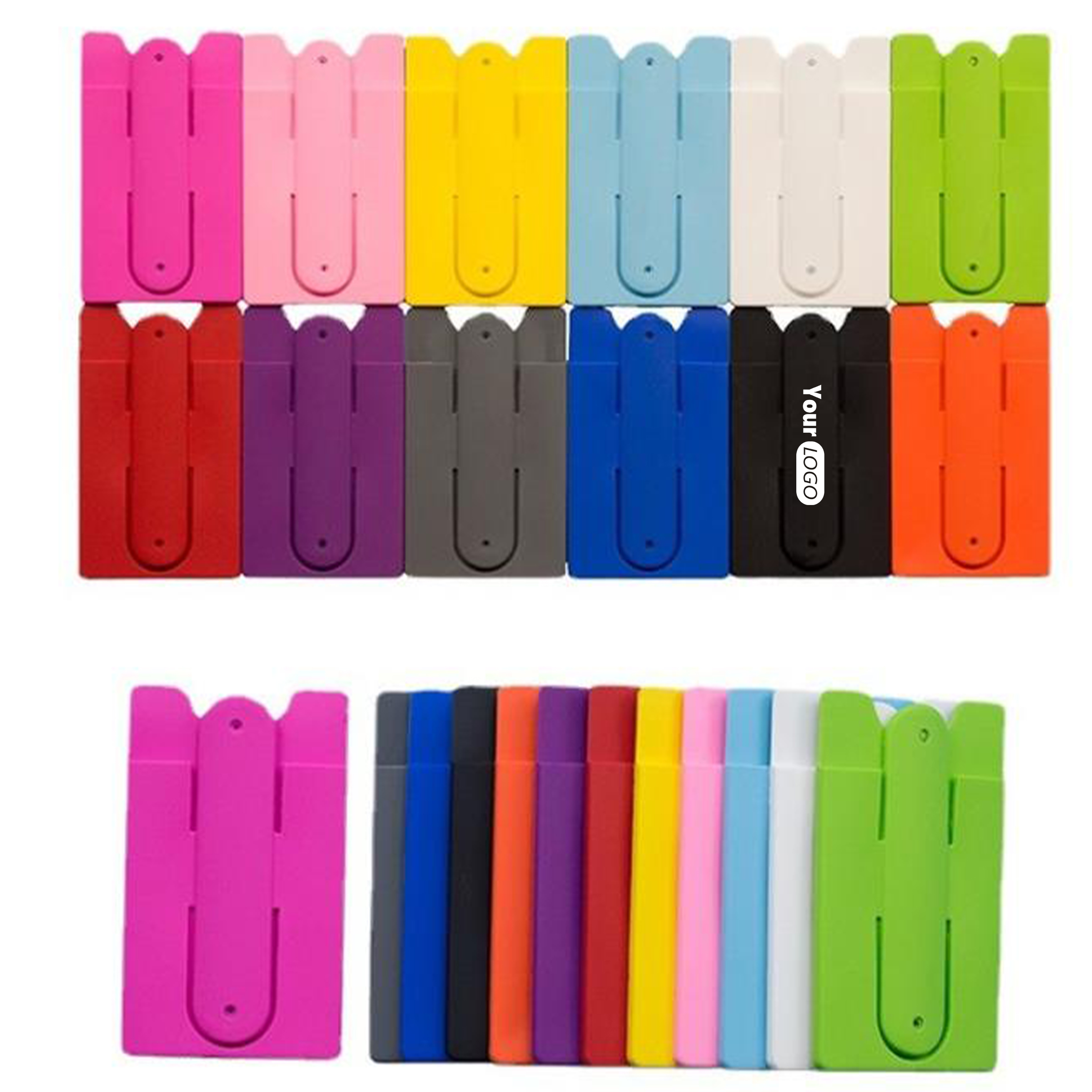 Silicone All-In-One Phone Wallet With Flip-Out Stand For Effortless Access 2