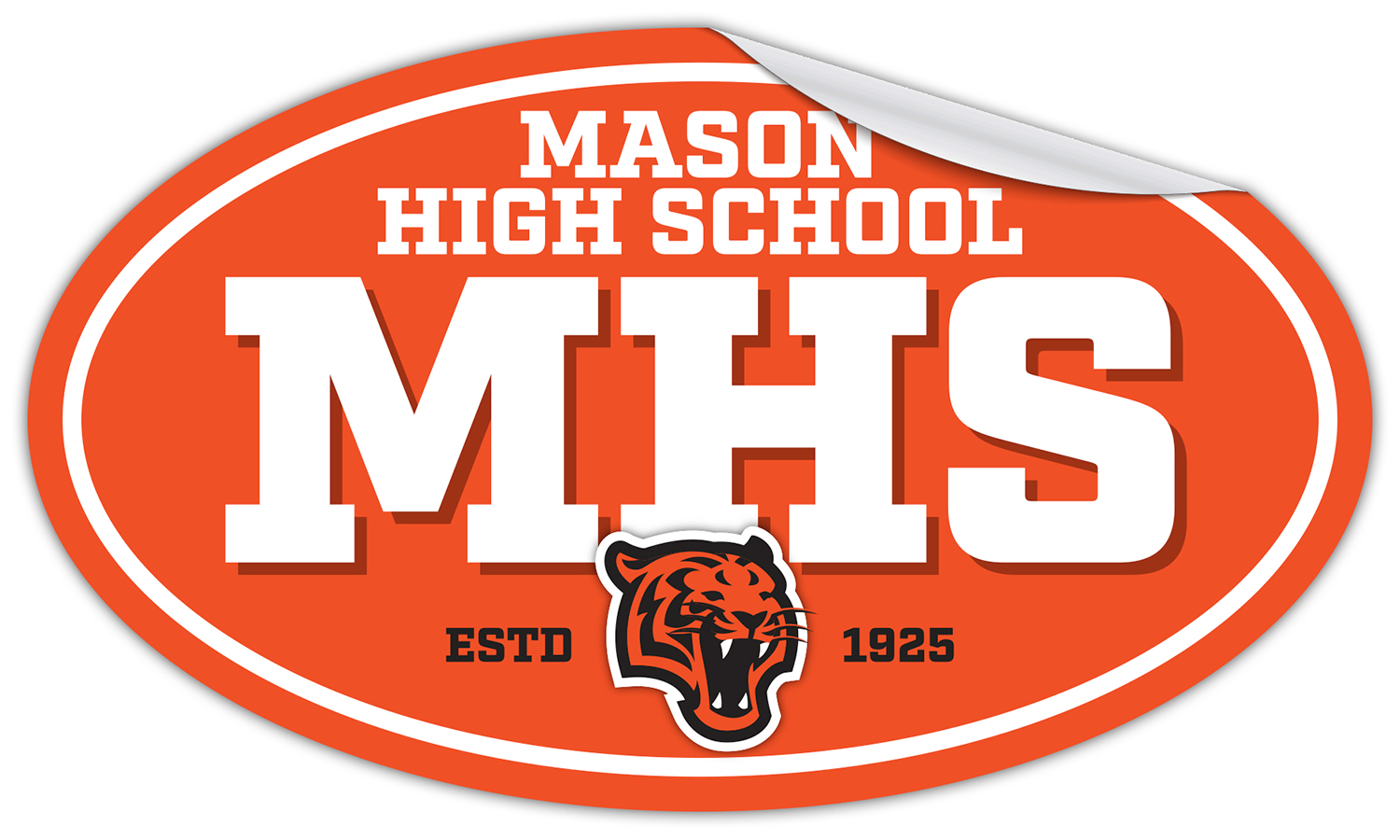 Bumper Sticker / Decal - 6x3.5 Oval Shape 2