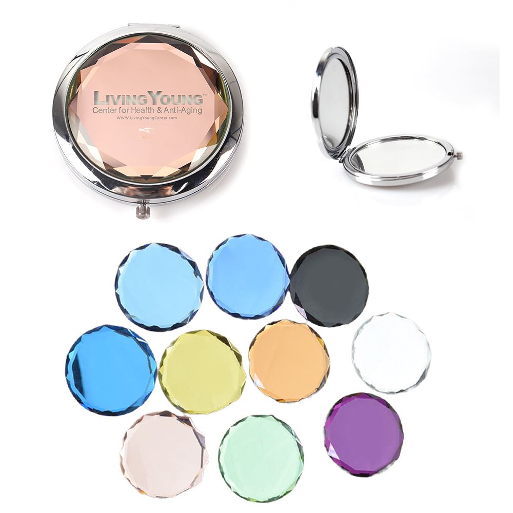 Crystal Round Cosmetic Mirror 3