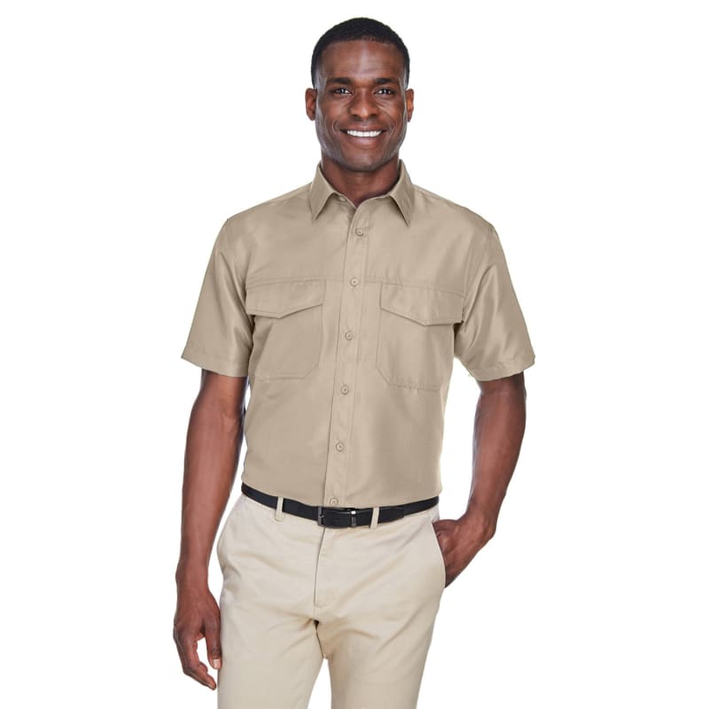 Harriton Men's Key West Short-Sleeve Performance Staff Shirt 13