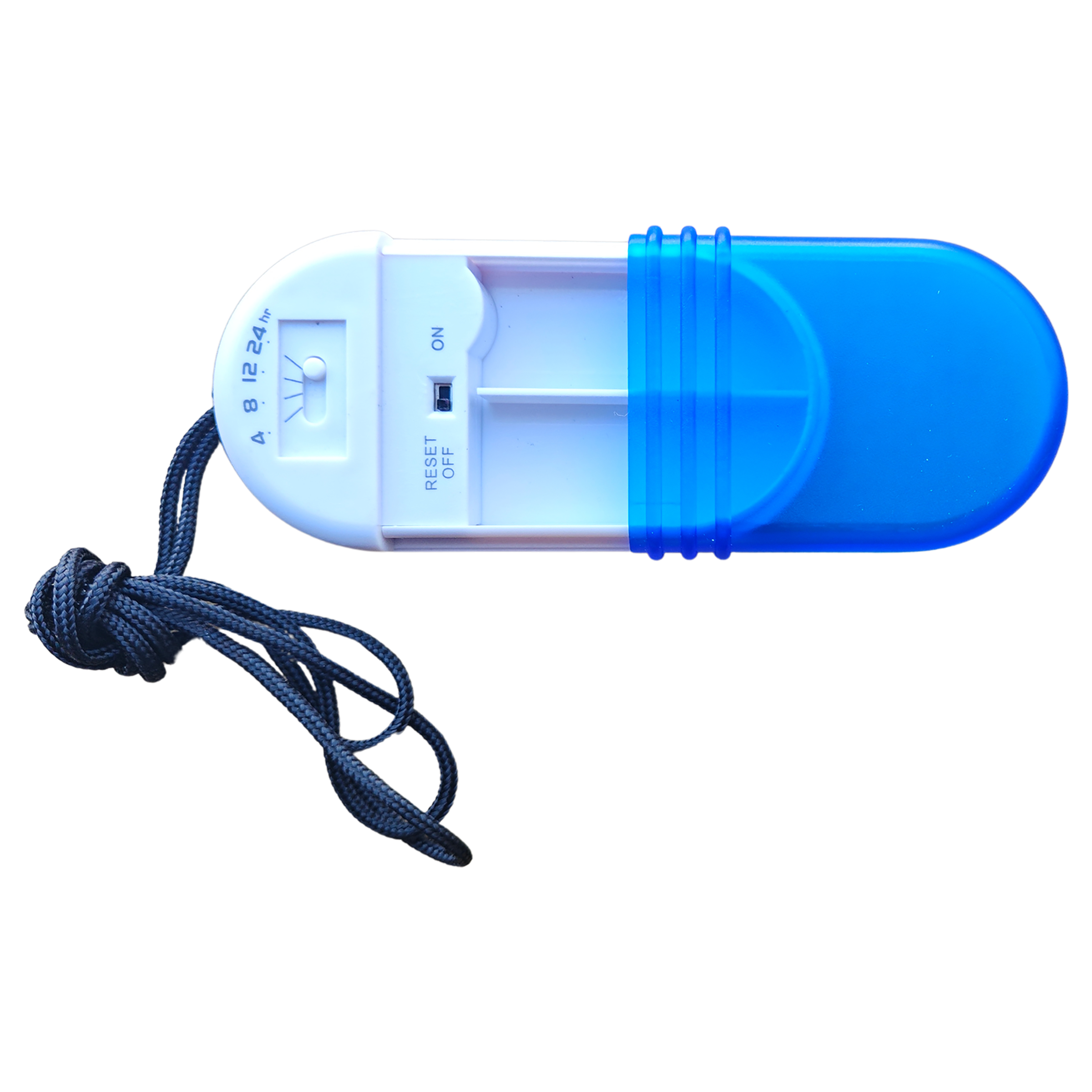 Pre-Set Alarm Pill Box with Neck String 3