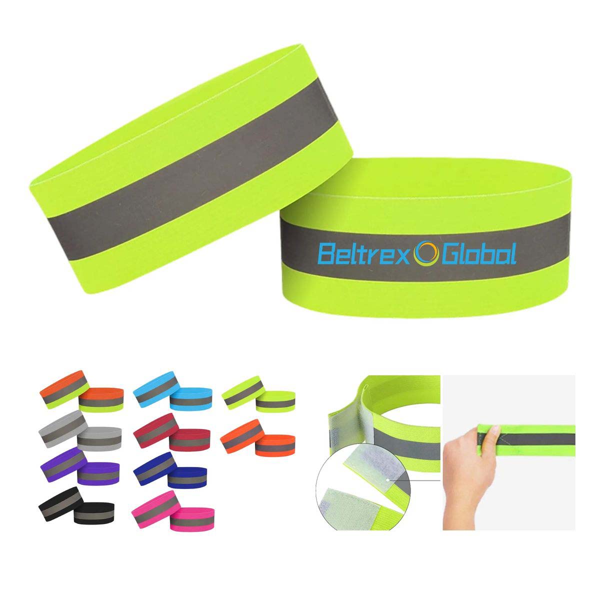 Durable Polyester Reflective Strap for Arm or Leg Use 5