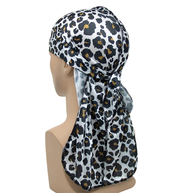 Silky Leopard-print Headwrap Cap 1