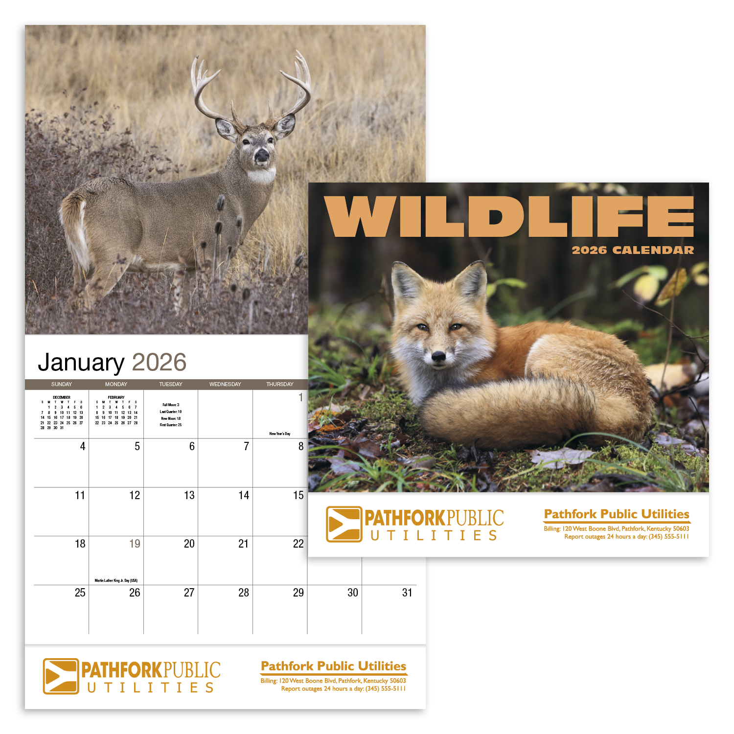 HotLine® Products Wildlife Appointment Calendar - Stapled 14