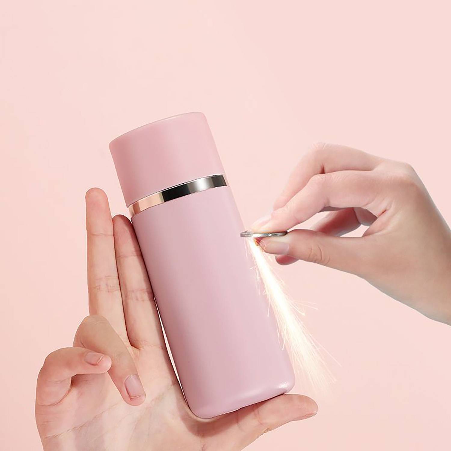 6 oz Portable Mini Stainless Steel Insulated Bottles, custom water bottle with logo imprint 5