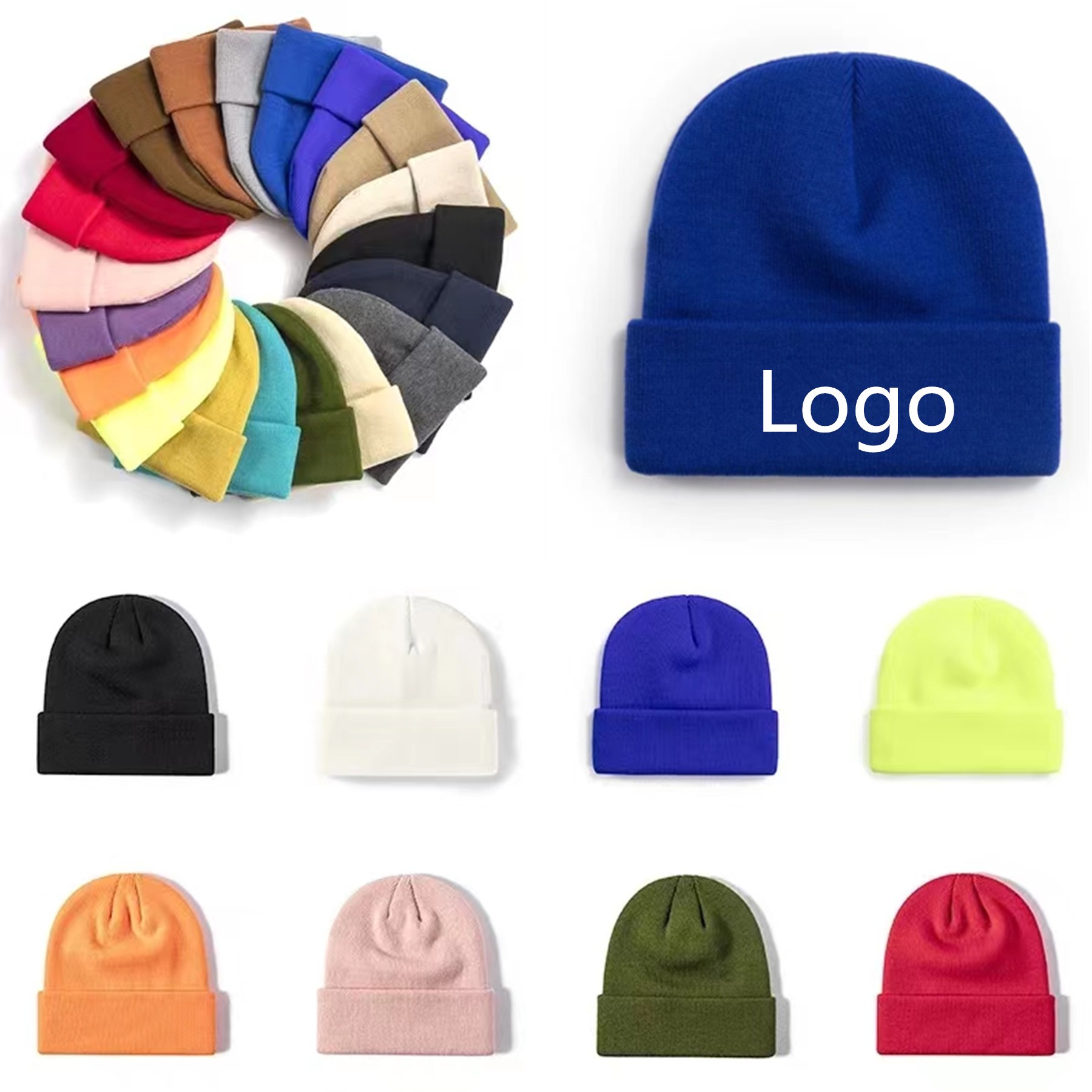 Knit Beanie with Cuff 1