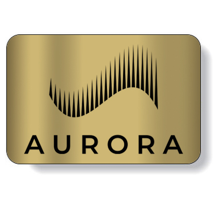 Bright Gold Foil Paper Roll Labels Stock Rectangle (1.25"x1.875")