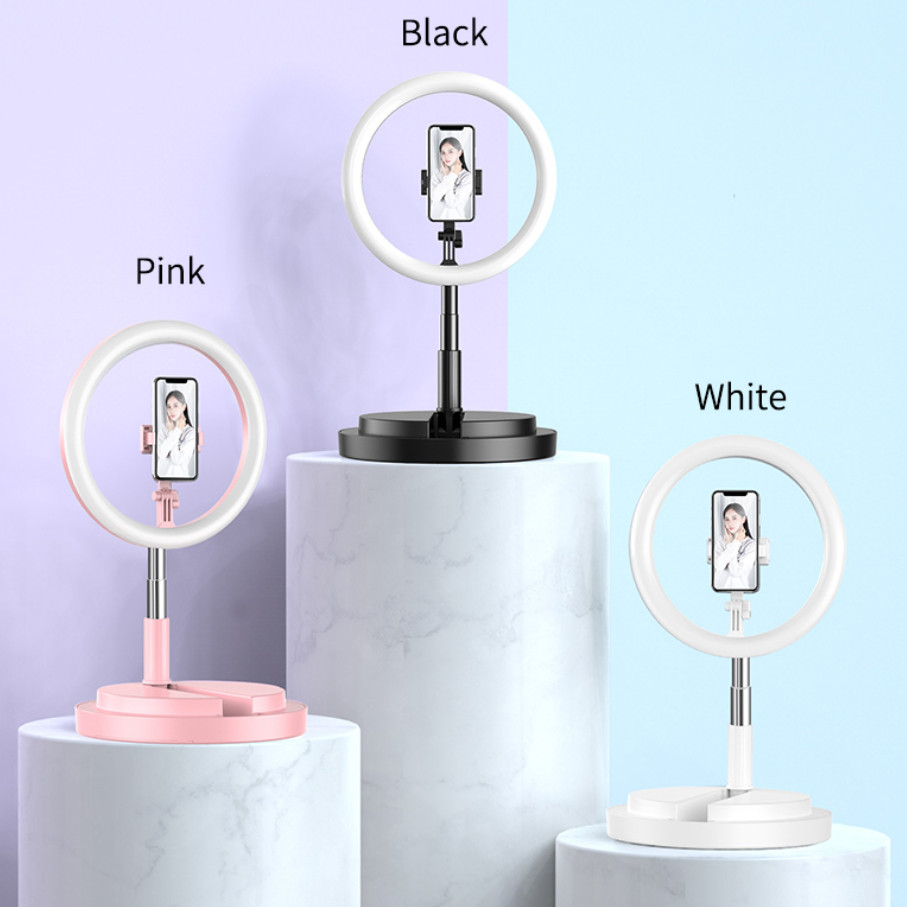 LED Ring Light With Cell Phone Holder for Live 11