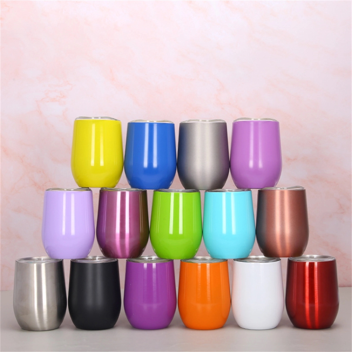 Stainless Steel Wine Tumbler With Lid 12Oz 3