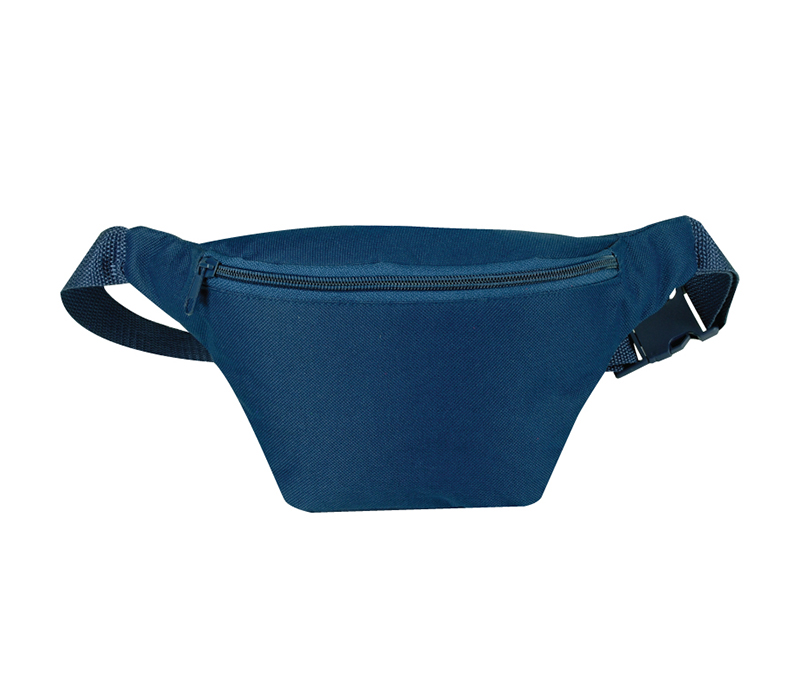 Single Zipper Fanny Pack Polyester Waist Bag 2