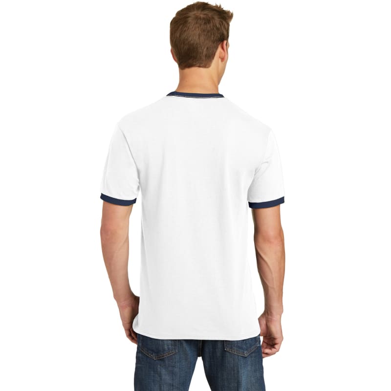 Port & Company Core Cotton Ringer Tee. 32