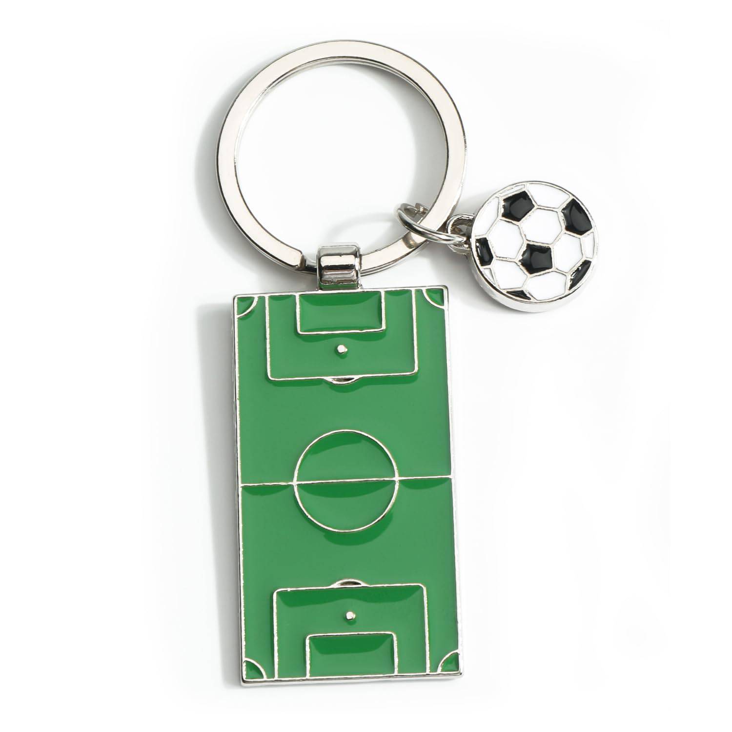 Zinc Alloy Soccer Field Keychain 7