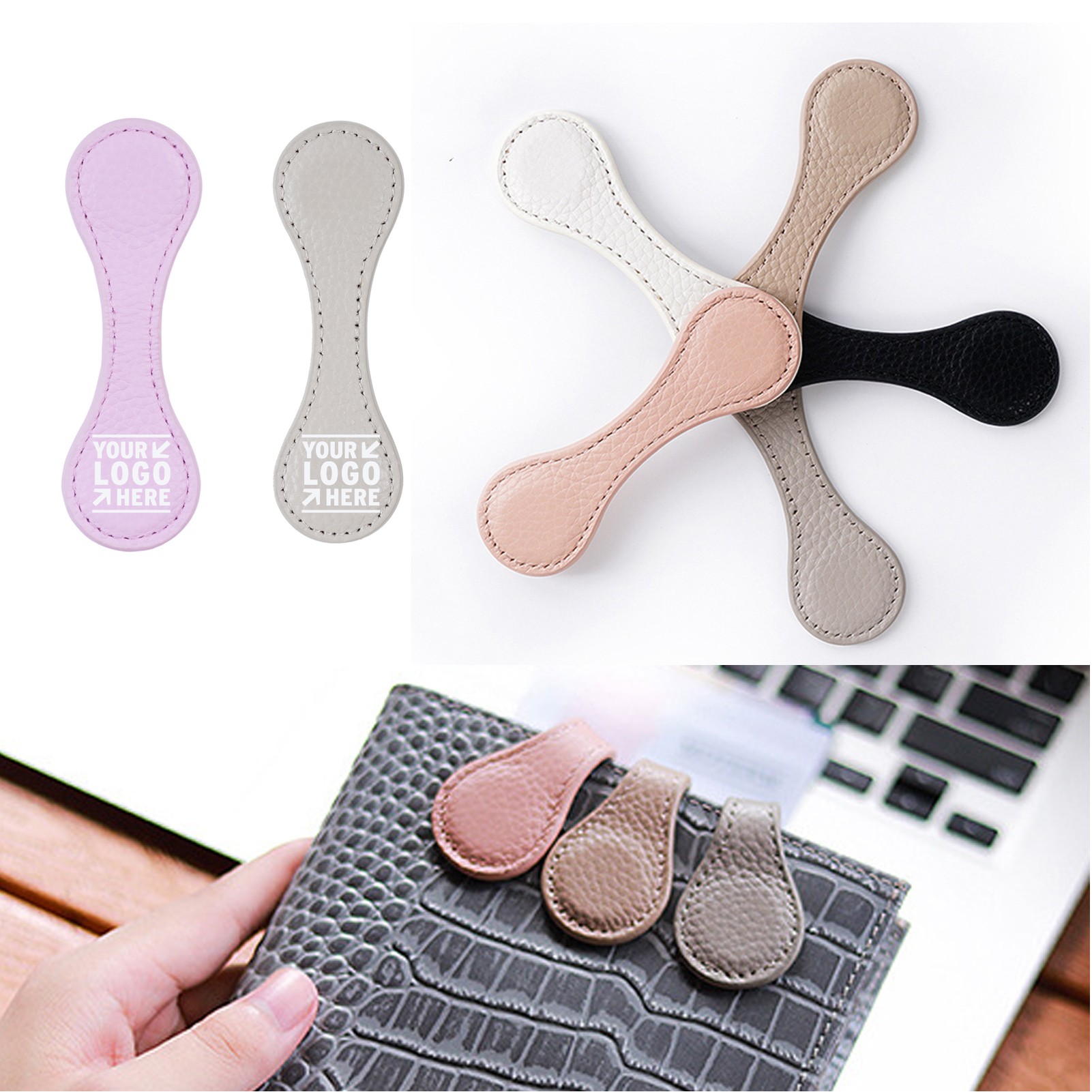 Vegan Leather Magnetic Bookmark 1