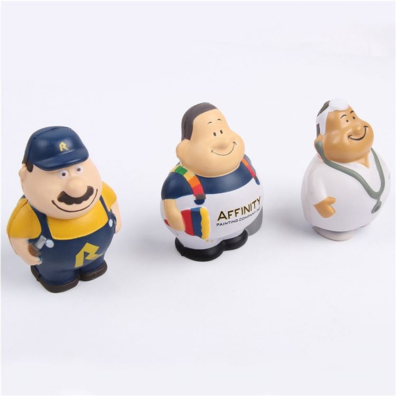 Custom Cartoon Character Squeeze Toy Stress Reliever 8