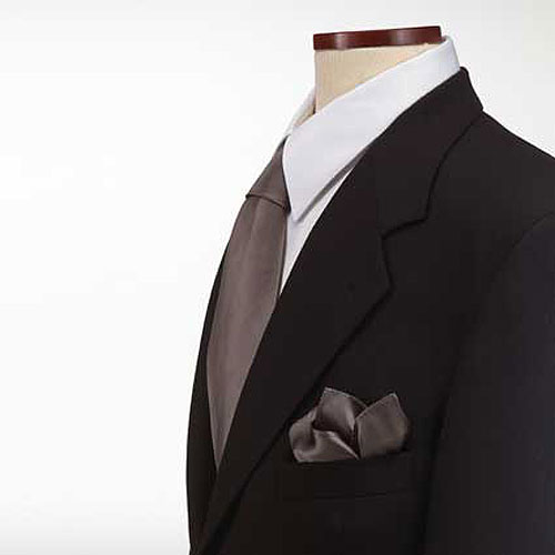 Dark Gray Pocket Square 2