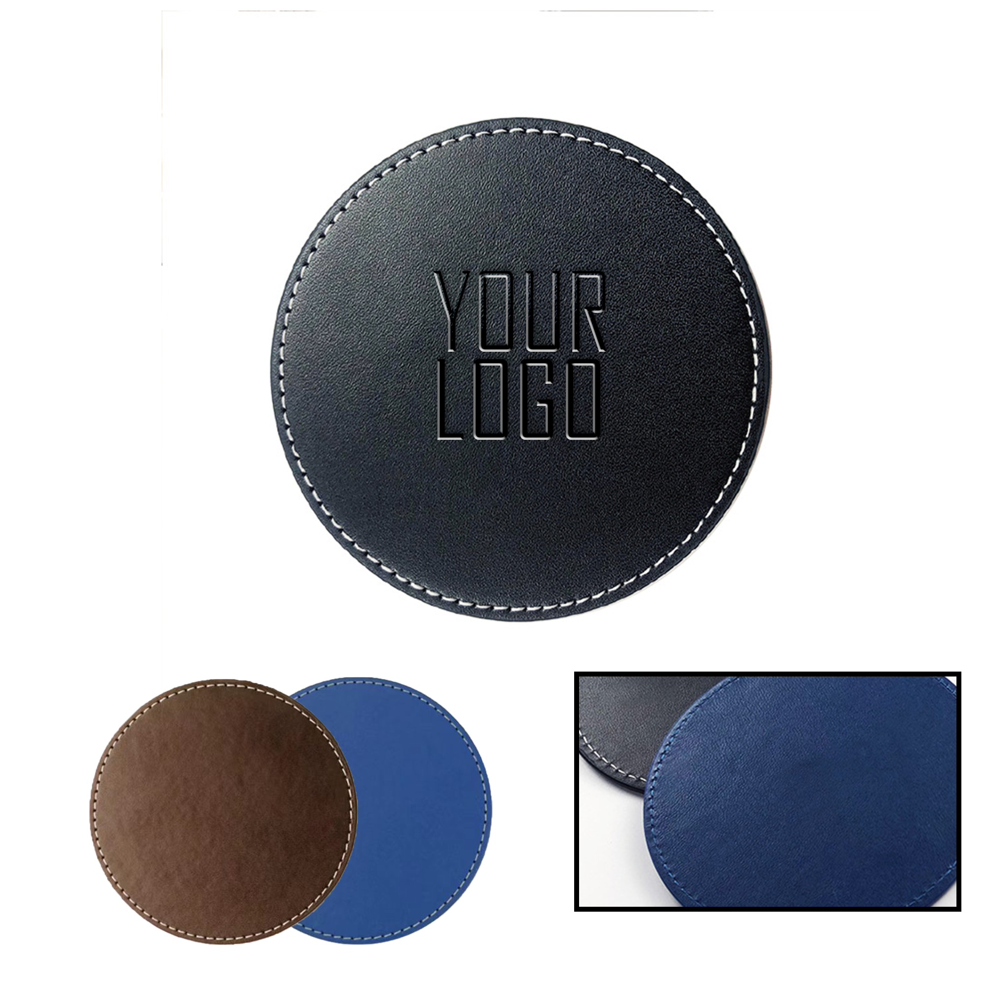 MOQ 20 PCS Custom Logo Coasters 2