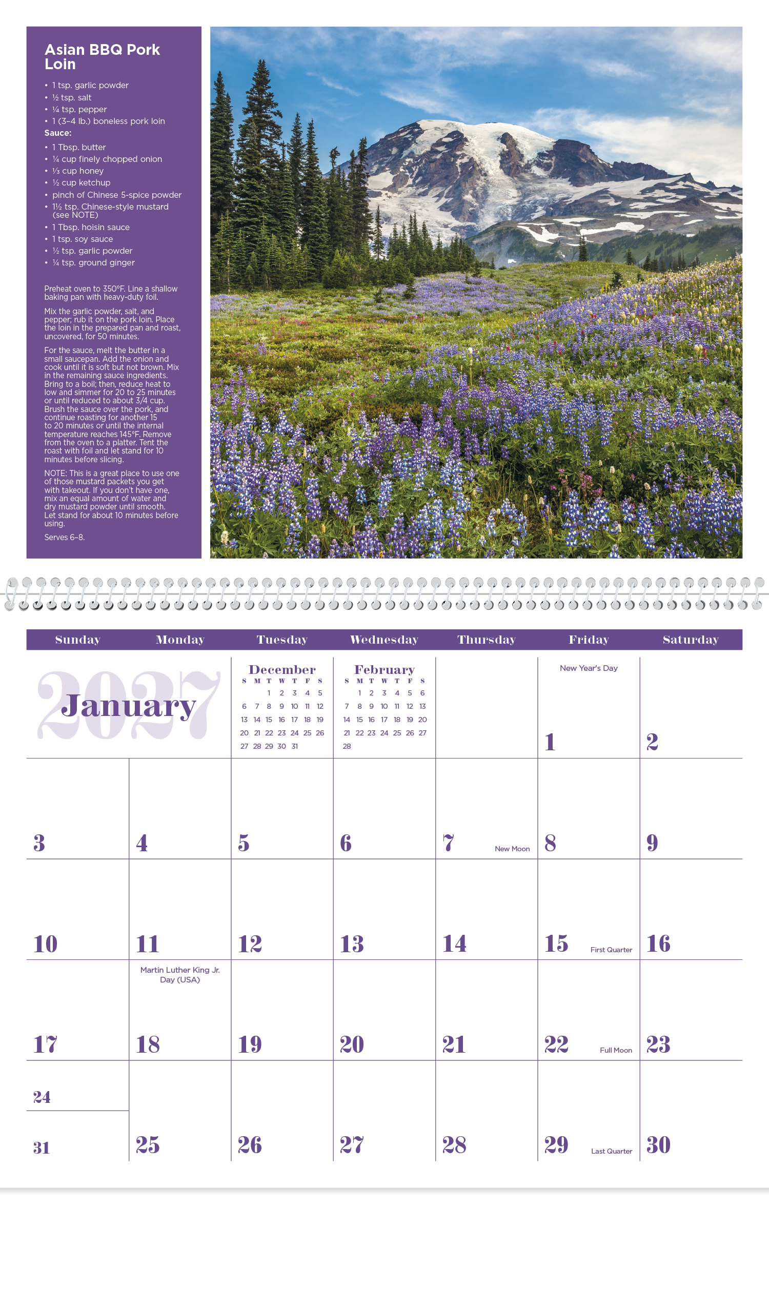 Triumph® Calendars America the Beautiful with Recipes Calendar 71
