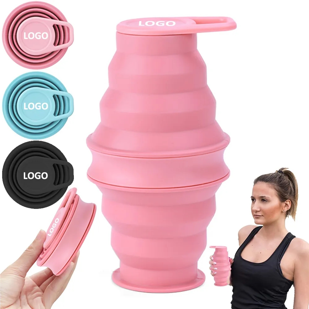 17 oz Collapsible Silicone Water Bottle 4