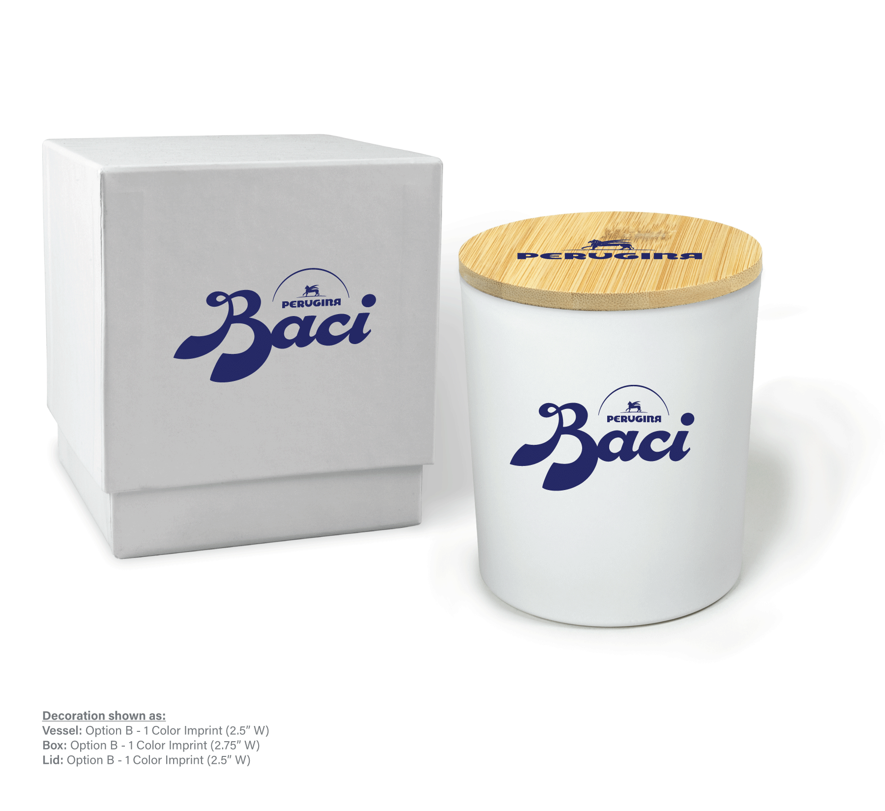 14 oz White Luxury Candle with Gift Box Printed