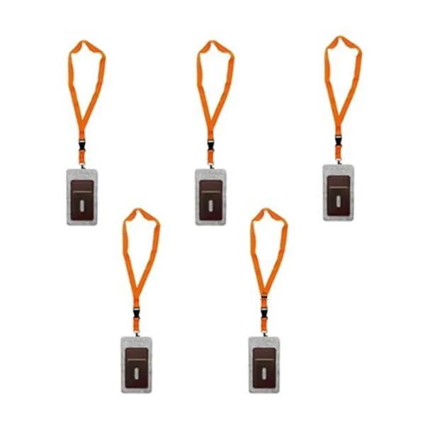 Felt Phone Case with Breakaway Lanyard and Card Badge Holder