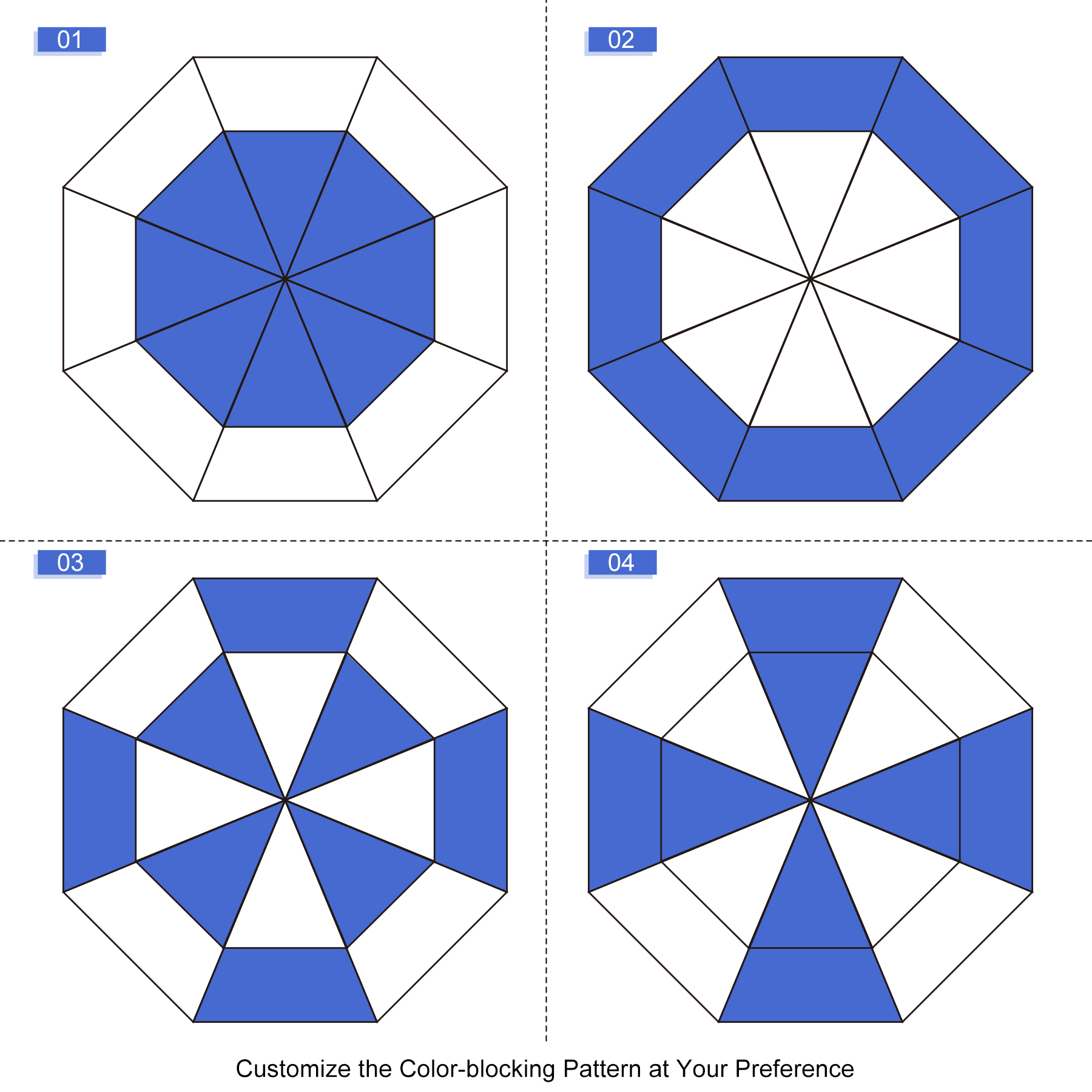 60'' Vented Auto-Open Golf Umbrella (Full Color) 3