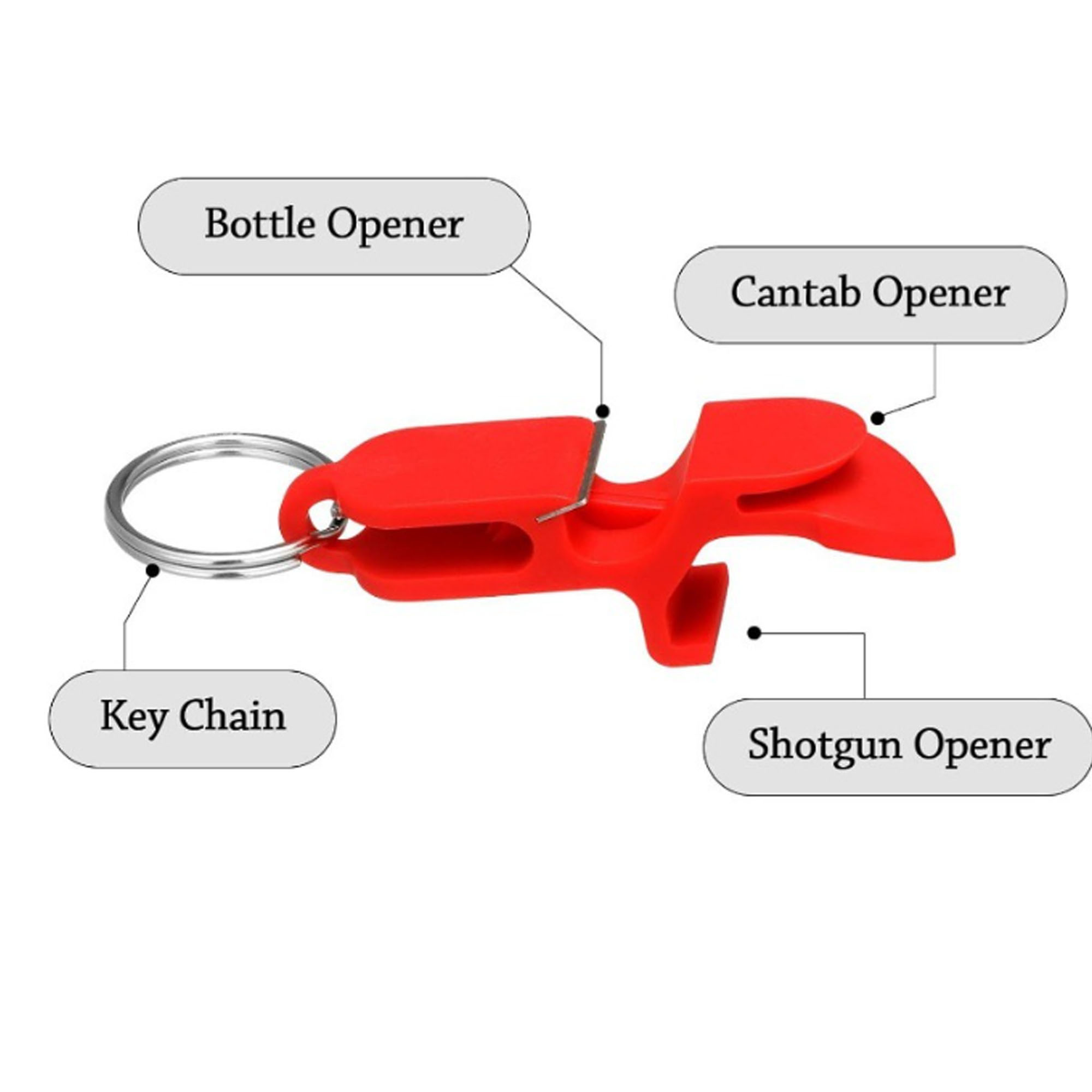 Multifunctional ABS plastic bottle opener 5