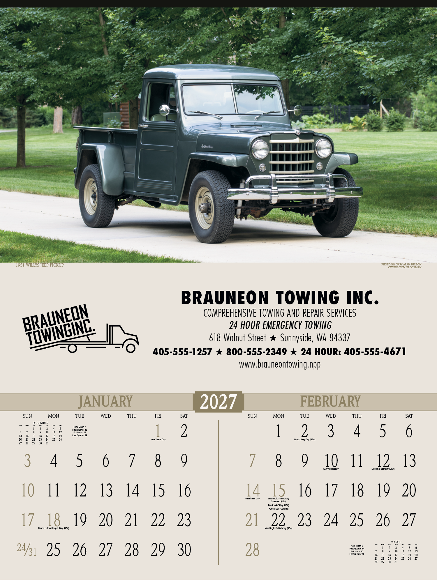 Triumph® Calendars Antique Trucks Calendar 12