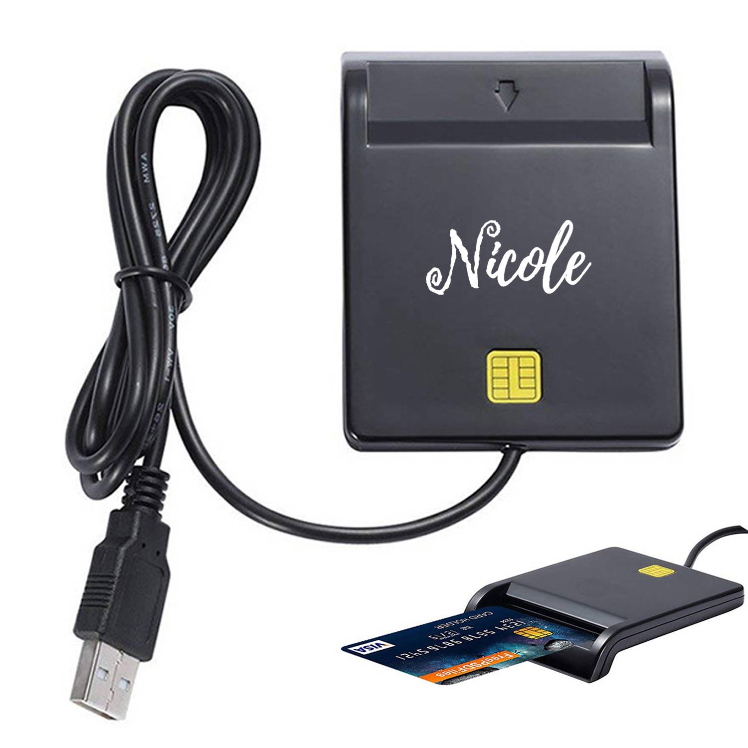 USB Smart Card Reader Secure CAC Access 5
