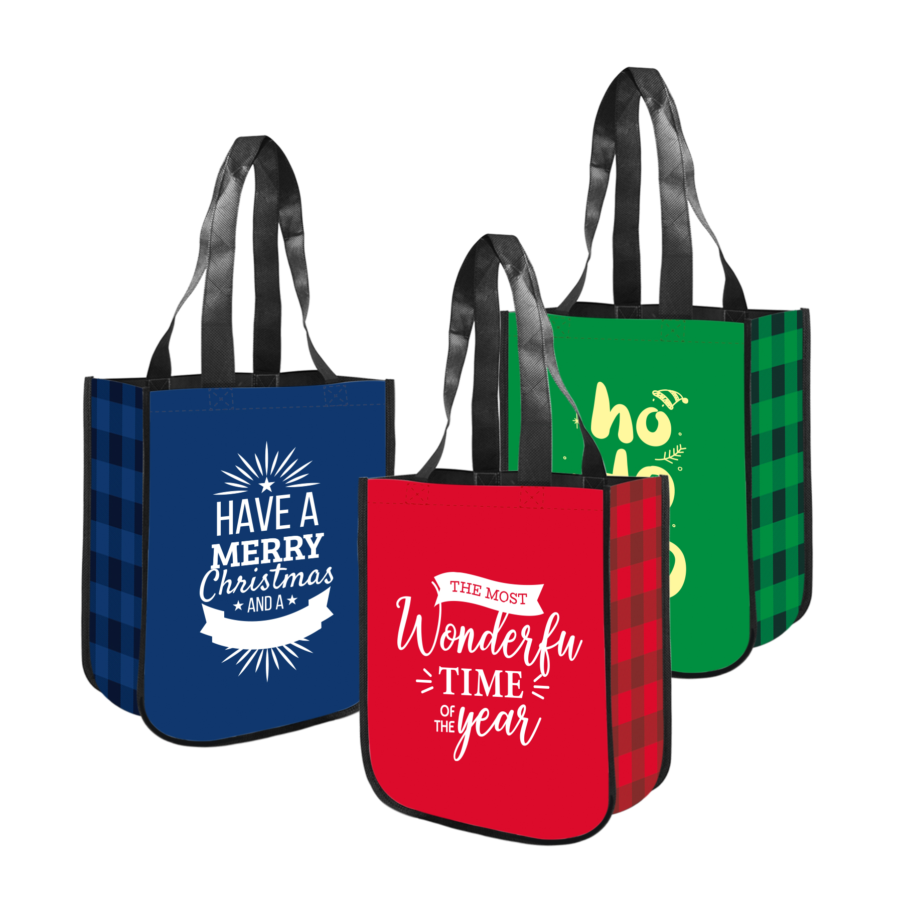 LOW MOQ US STOCK Lulu Lemon Style 130GSM Laminated Tote Bag-CLOSE OUT 3