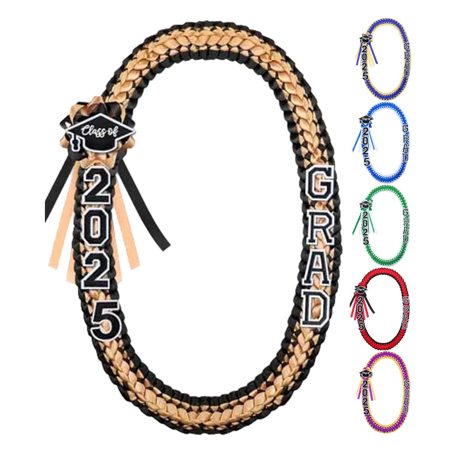 2025 Two Tone Handwoven Graduation Garland 8