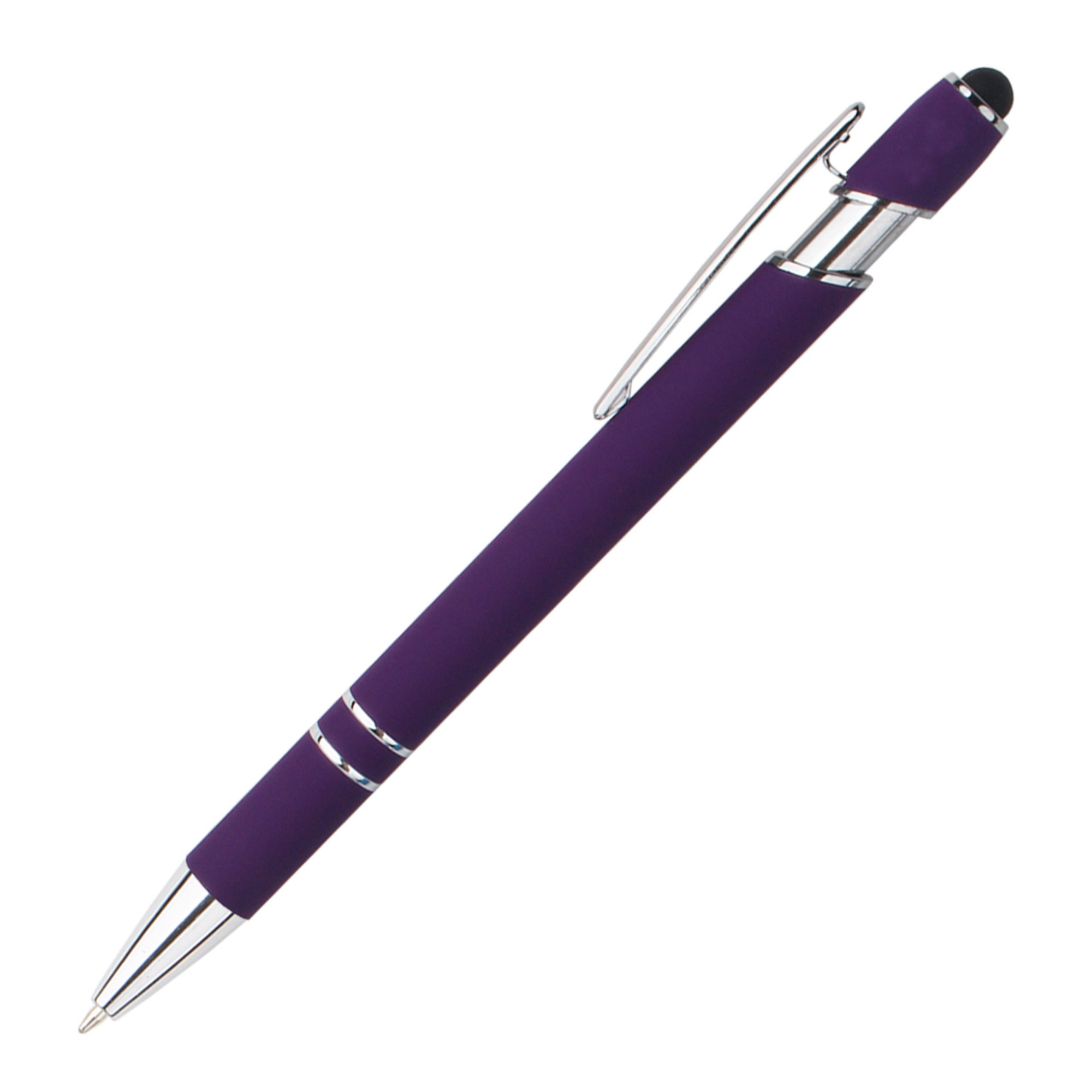 Stylus Tip Metal Ballpoint Pen 2-in-1 Retractable Design 6