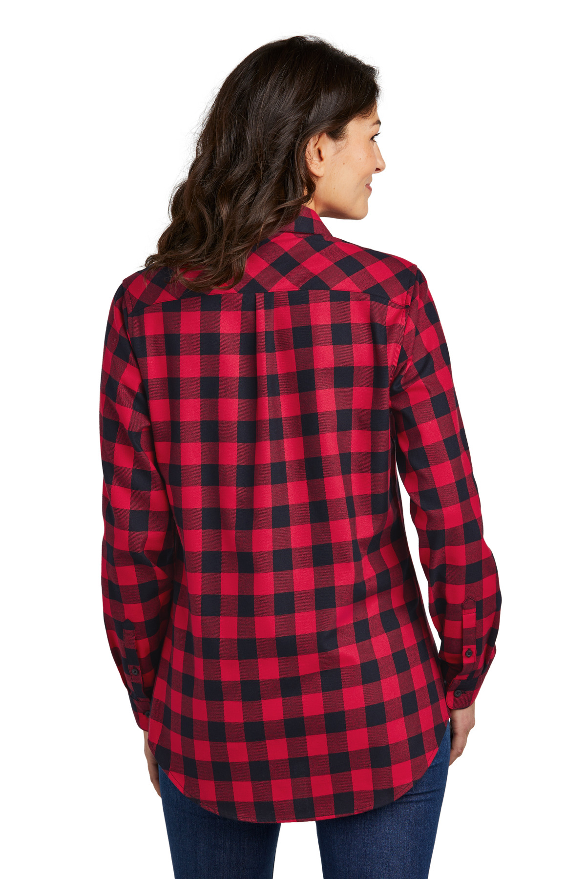 Port Authority Women's Plaid Flannel Tunic . LW668 27