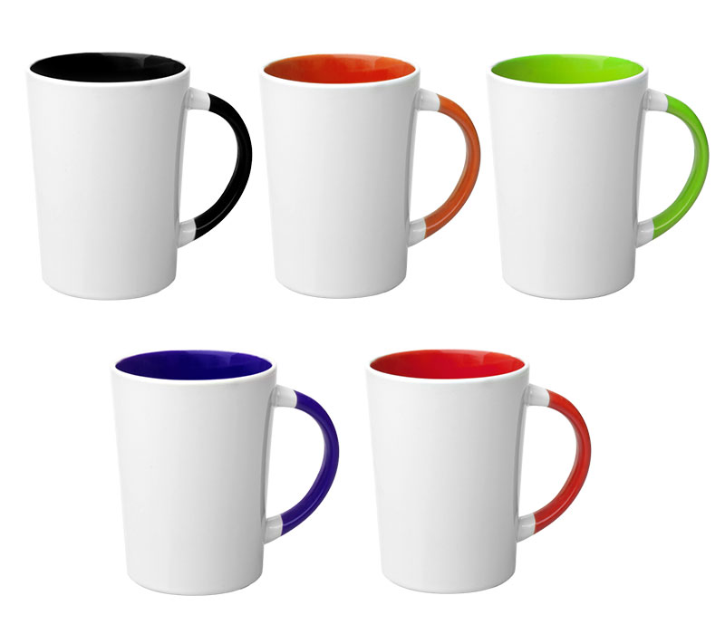 Albany Two Tone Latte Ceramic Mug, 13 oz. 3
