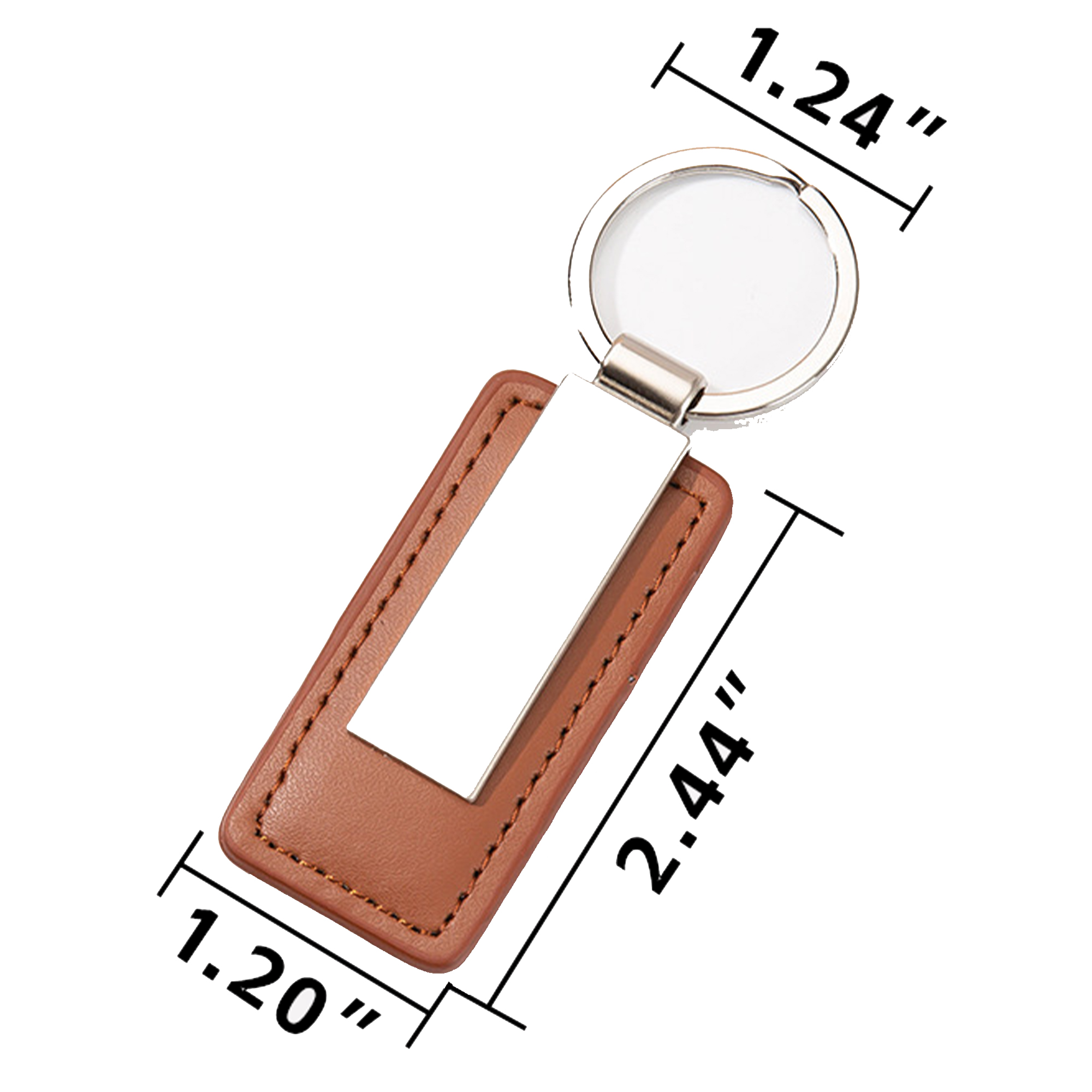 Luxury Car Key Ring with Leather Strap 2