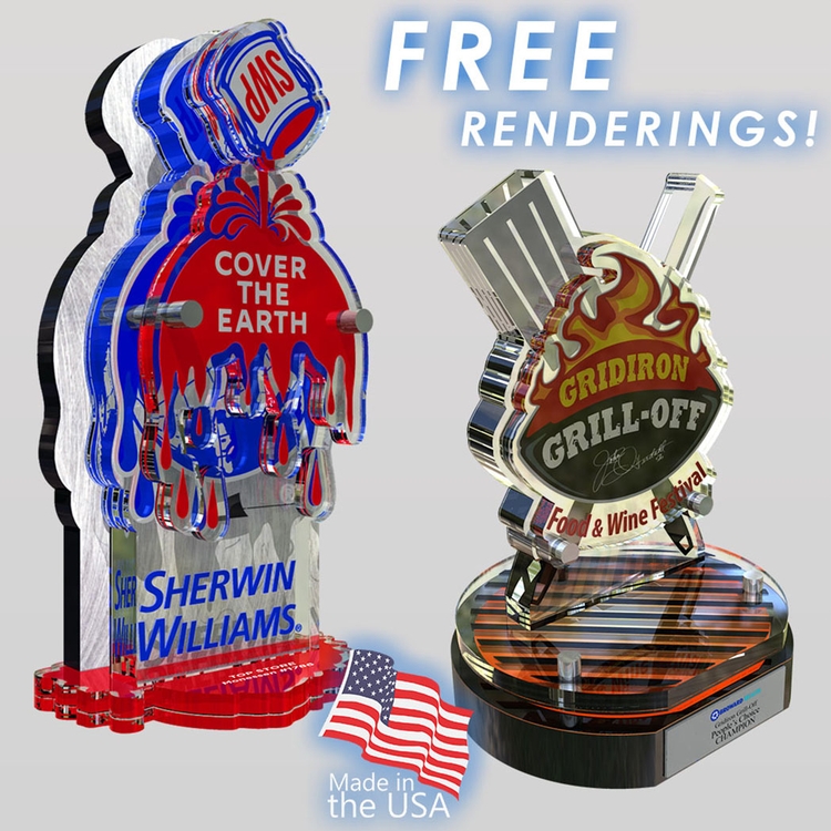 Logocut Series 400 Custom Acrylic Award 1